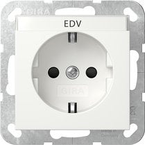 Gira 446203 Schuko Bsf + Sh System 55 White Puro