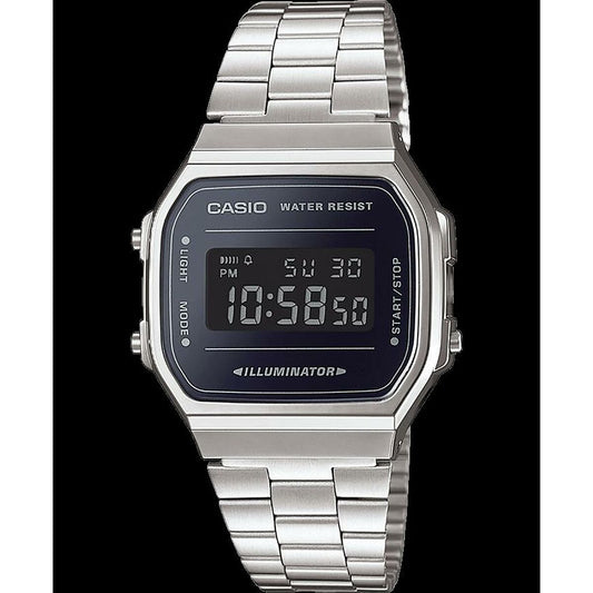 Casio Men's Watch Casio A168Wem-1Ef Black Silver