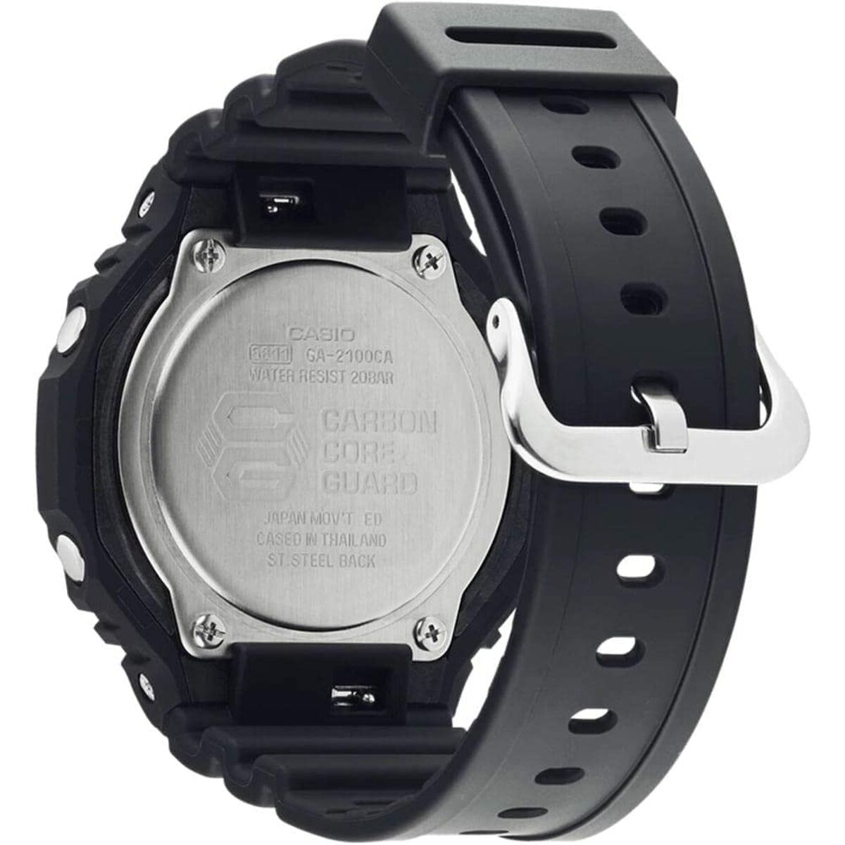 Casio G-Shock Men's Watch Casio G-Shock Oak - Neon Blue Index Black (Ø 45 Mm)