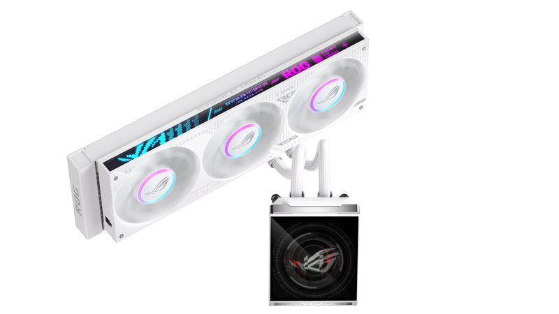 ASUS Refrigeración Liquida CPU Rog Strix Slc Iv 360 ARGB LCD White Edition Aio With Screen IPS 13CM, ASUS Aio