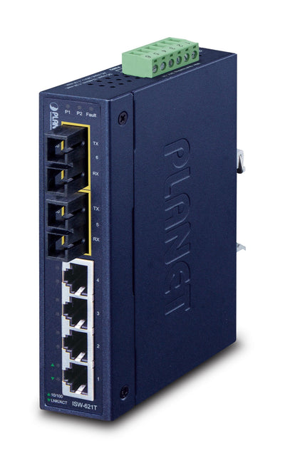 Planet ISW-621T Switch No Administrado L2 Fast Ethernet (10/100) Blue — image 1