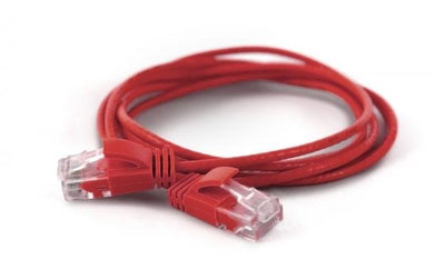 Wantecwire UTP, Cable Extra Thin CAT.6A, D 2,8MM, Red Length 0,20M — image 1