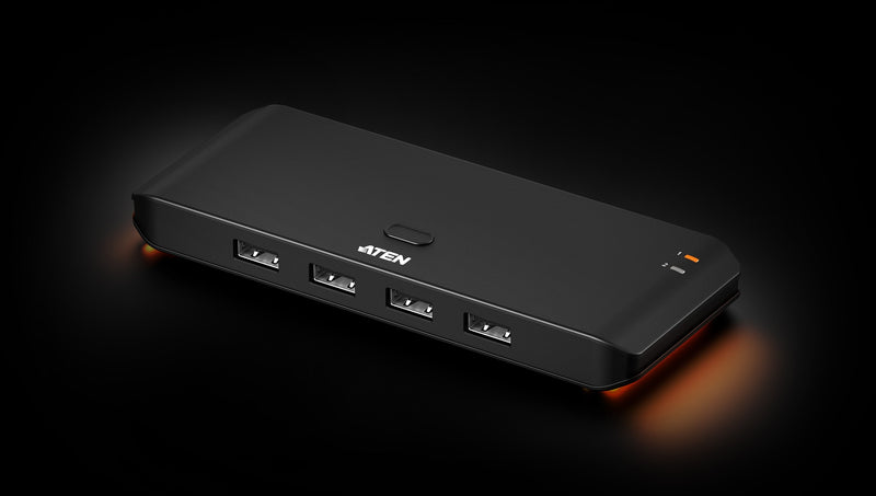 Aten Switch Periféricos USB 2.0 2 X 4 Ports US4224 Essentials