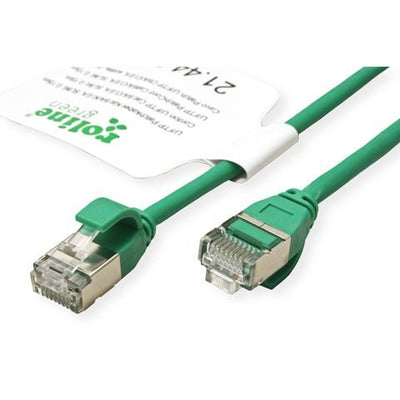 Roline Green U FTP Network Cable CAT.6A (class Ea), Lsoh, Slim, Grn, 0,3M — image 1