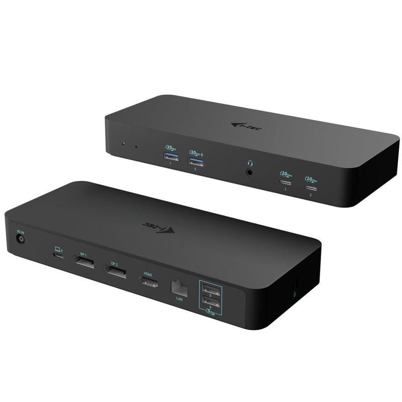 I-tec USB-C Intelligent Triple Display Docking Station 1x HDMI 2XDP 1XGLAN 2x USB-C GEN2 2x USB-A GEN2 2x USB-