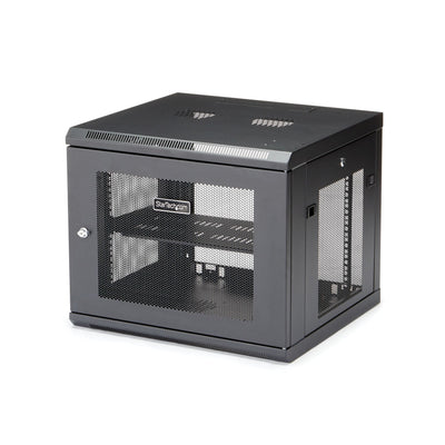 StarTech.com 9U Wall Mount Server Rack Cabinet 4-POST Adjustable Depth (2 To 19) Network Equipment Enclosure W — image 1
