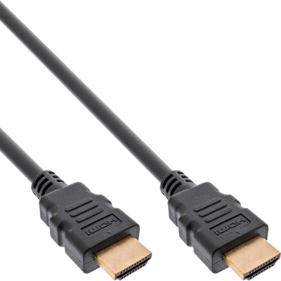 Inline® Certified Ultra High Speed HDMI Cable M/M 8K4K Gold Plated Black 0.5M — image 1