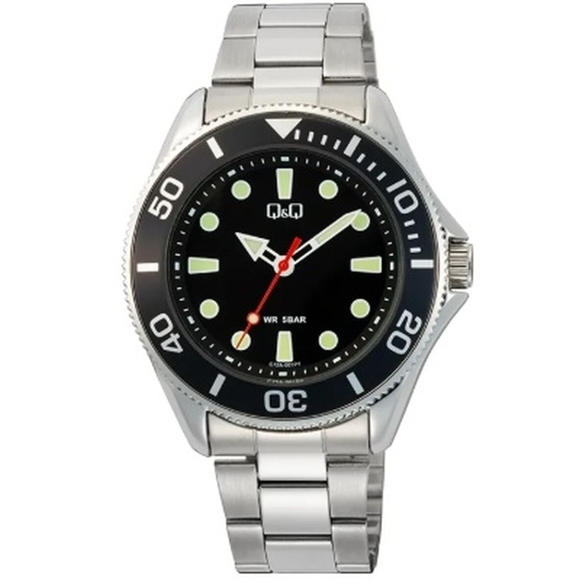 Q&Q Men's Watch Q&Q Gent Diver Black (Ø 41 Mm)