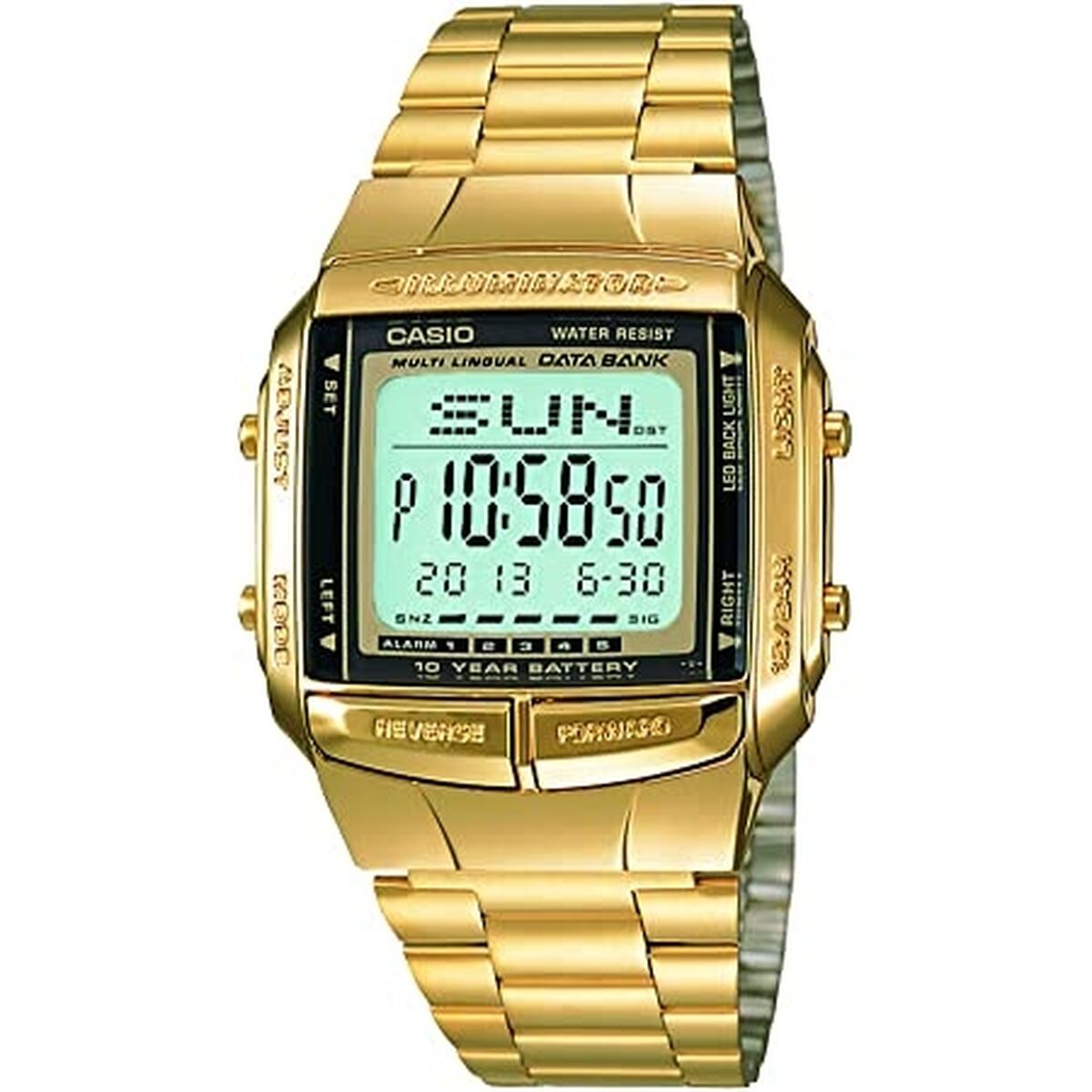Casio Men's Watch Casio Databank Golden (Ø 38 Mm)