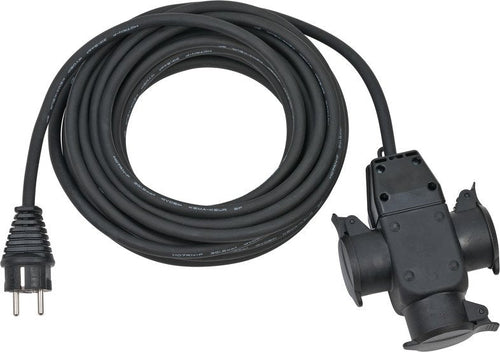 Brennenstuhl 1167810301 Base Múltiple 10M 3 Salidas AC Outdoor Black — image 1