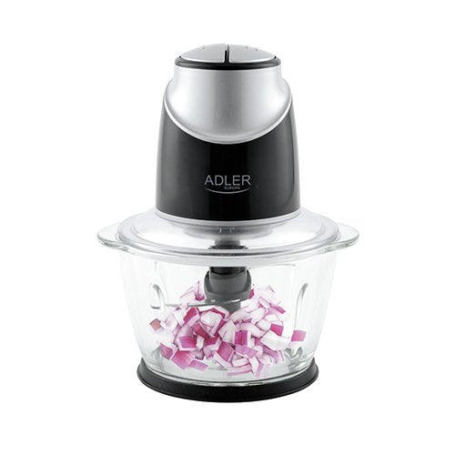 Adler Ad 4082 Chopper Eléctrica Alimentos 1,2 L 300W Black Silver