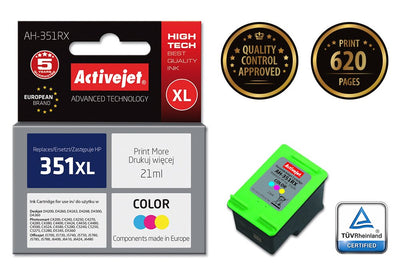 Activejet Ink Ah-351RX (reemplazo HP 351XL CB338EE - Premium - 21ML - Colour — image 1
