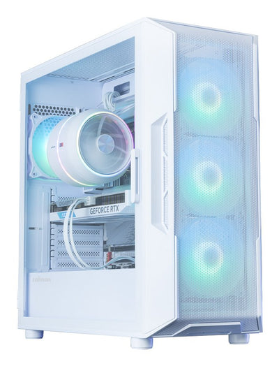 PC Case Obudowa I3 Neo V2 Mid Tower ARGB Fan X4 Biala I3 Neo ARGB V2 White — image 1