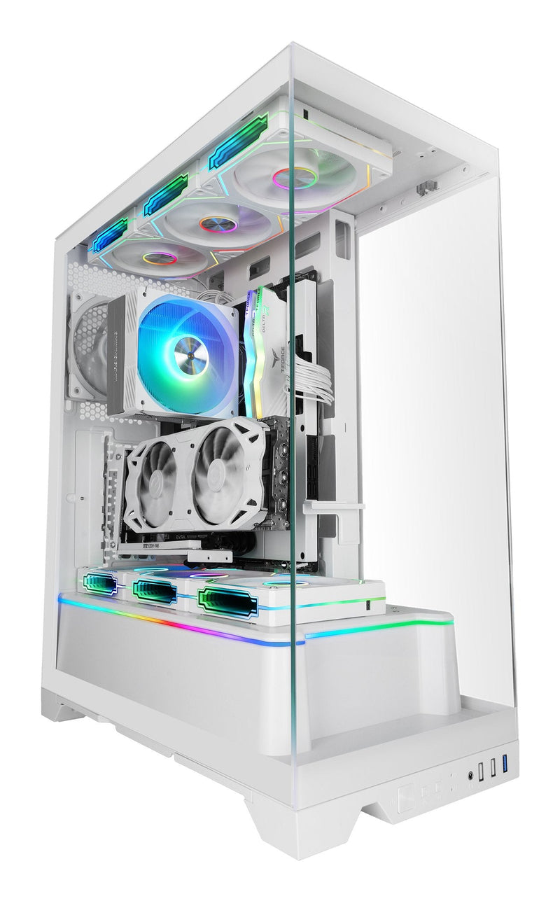 Mars Gaming PC Case Gaming Semitorre Mc-prisma White
