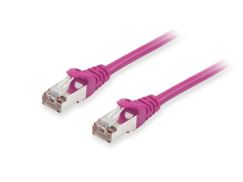Equip Network Cable CAT.6A S FTP 2x RJ45 3.00M Lila Lszh