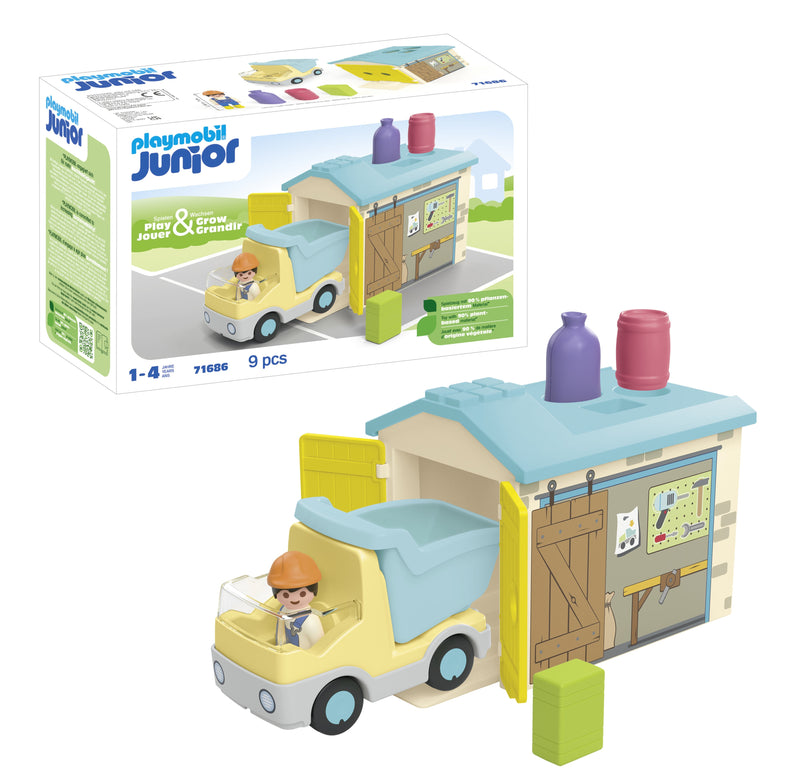 Playmobil Junior Camión With Garage