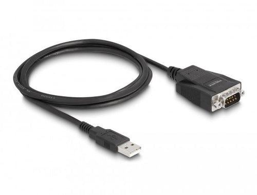 Delock 64222 Adapter USB 2.0 Tipo-a Male a 1 X Serie RS-232 D-sub 9 Male With Screws And Tuercas Protection Es — image 1