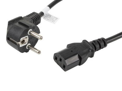 Lanberg Cable Power CA-C13C-11CC-0018-BK Connectors Schuko / IEC320 C13 1.8 Metres — image 1