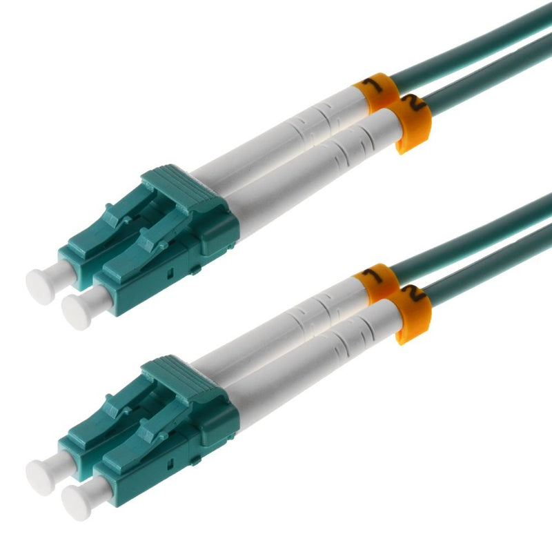 Helos Lwl Network Cable Lc/Lc Duplex 50/125?M OM3 Aqua 10,0M