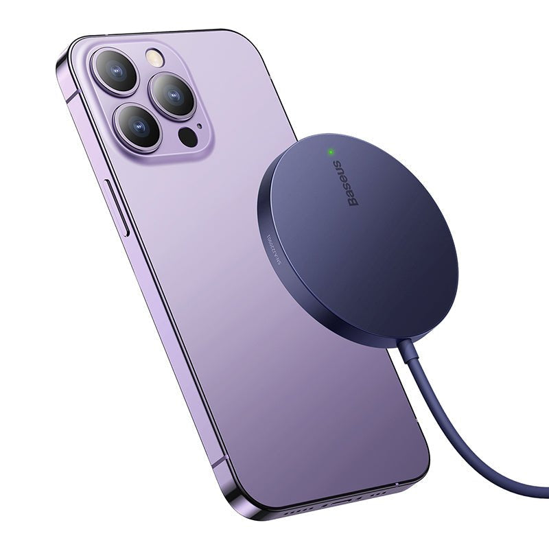 Baseus Wireless Charger Magnetic Single MINI3, 15W, Purple (CCJJ040205)