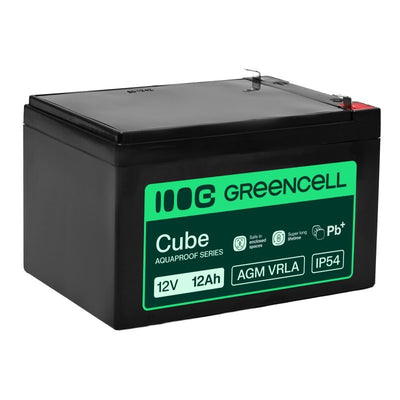 Green Cell Battery Without Mantenimiento Agm Vrla 12V 12AH Boxes Registradoras, Toys Cameras (151X98.5X95MM) — image 1