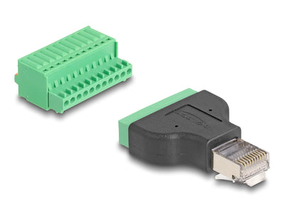 Delock RJ50 Connector Male a Terminalblock Adapter With Pulsador — image 1