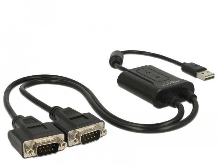 Delock USB 2.0A 2 X Serie RS-232 Adapter