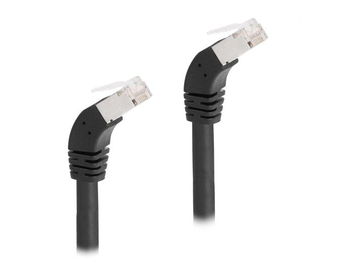 Delock 80276 RJ45 Network Cable CAT.6A S/FTP 45° Nach Unten Angular 2M Black