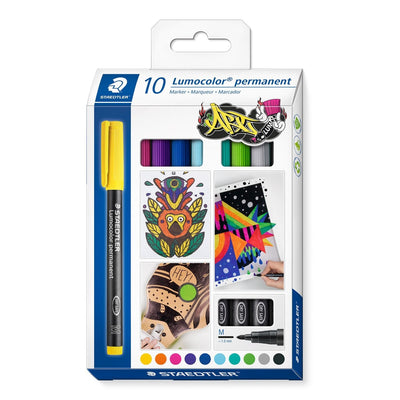 Staedtler Box Of Markers Permanentes Lumocolor 317M 1.0MM 10 Units Colours Surtidos — image 1