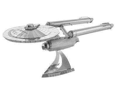 Maqueta 3D Metal Fascinations Star Trek Uss Enterprise NCC-1701 Assembly Without Glue Ni Soldadura — image 1