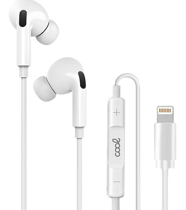Cool Headphones White Stereo With Micro Iphone - Rubber In-ear (lightning Bluetooth)