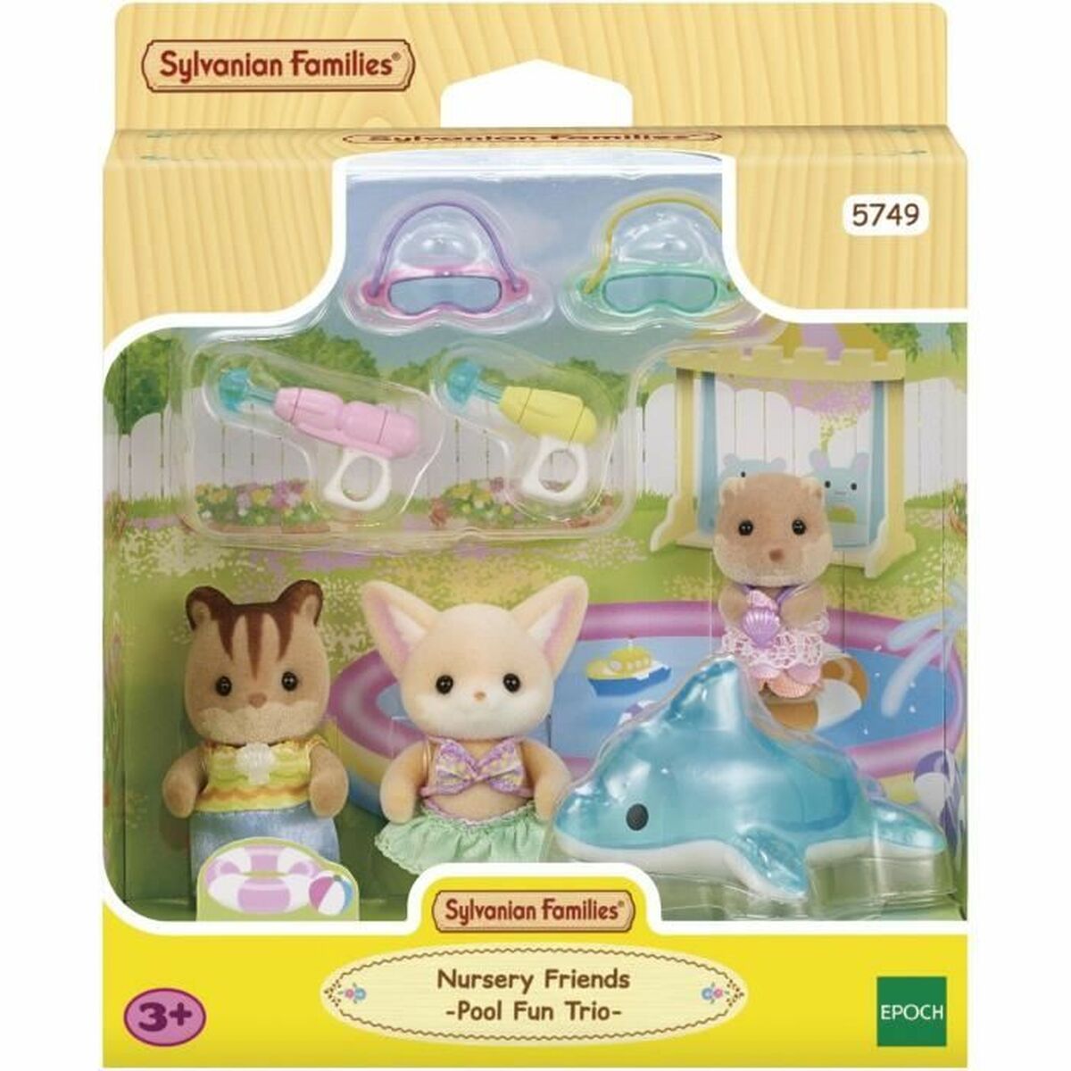 Sylvanian Families Dolls House Accessories Sylvanian Families 5749 Nursery Friends Pool Fun Trio