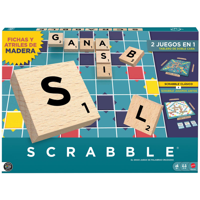 Set Desk Scrabble Core Wood Spanish