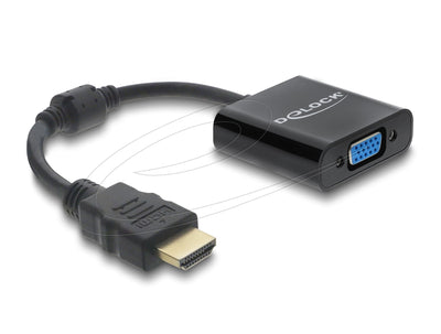 Delock Adapter HDMI Plug Zu VGA Buchse Black — image 1