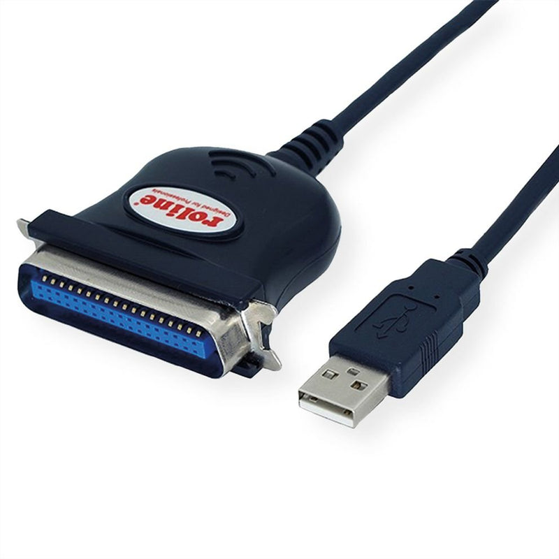 Roline USB Convertidor USB Cable Según Ieee 1284 Black 1.8M