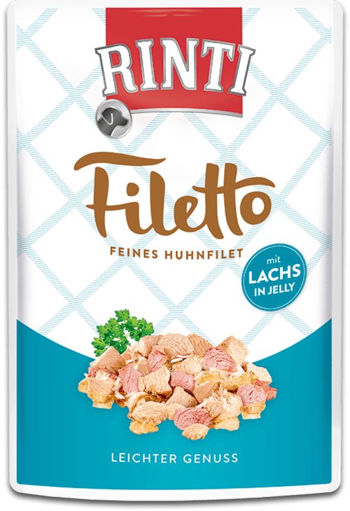 Rinti Filetto Chicken Fillet With Salmon - Comida Húmeda Perros - 100G