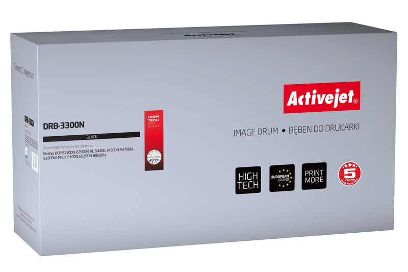 Activejet Drum DRB-3300N (reemplazo Brother DR-3300 - Supreme - 30.000 Páginas - Black