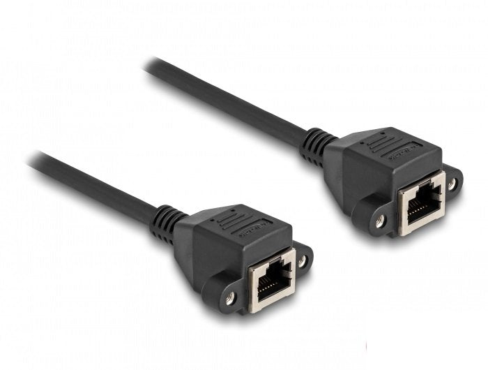 Delock 80202 Cable Extensión RJ50 Female a Female S/FTP 5M Black