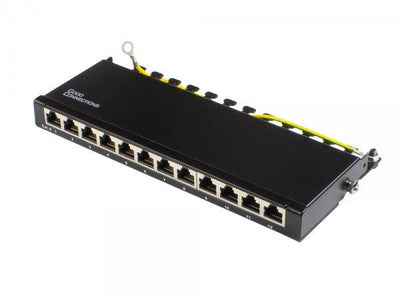 Good Connections Patchpanel CAT.6 12-PORT 0,5 He Black — image 1