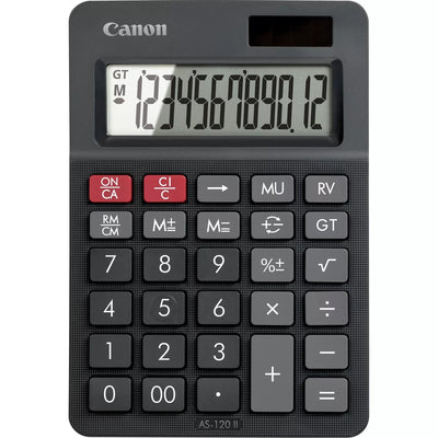 Canon Calculator 12 Dígitos Large Screen Ángulo, Funcionamiento Solar And a Batteries Black — image 1