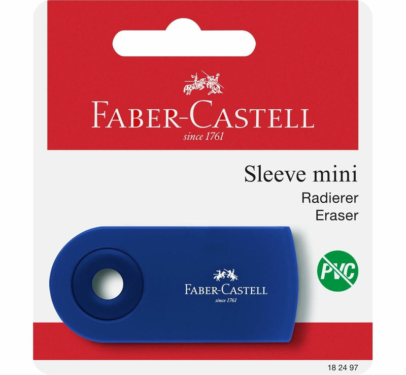 Faber-castell Rubber Borrar Sleeve Mini Farb. Sort. Bk D