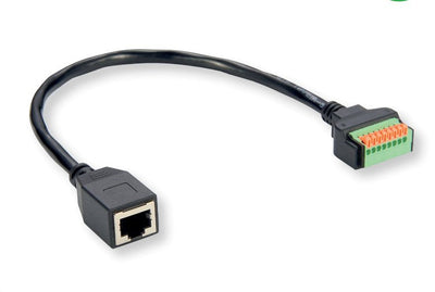 Roline Cable Adapter RJ45 Connector Female a Terminalblock, (pulsadores), 30CM — image 1