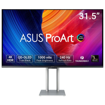 ASUS Monitor 31.5 Proart OLED PA32UCDM 3840 X 2160 Pixels 4K Ultra HD Qd-oled Silver — image 1