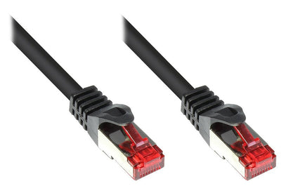 Goodconnections Network Cable With Protector Pestaña, CAT.6, S FTP, Pimf, Pvc, 250MHZ, Black 15M, — image 1