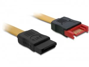 Delock Cable Extensión SATA 6GB/S Male SATA Female 30CM Yellow — image 1