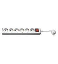 Str. 6ER Socket Power White Switch