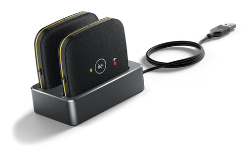 Yealink Microphones CPW65-DECT-DUO, Expansión Black Microphone Expansión Dect Wireless CP965 CPW65-DECT-DUO — image 1