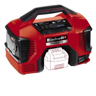 Einhell Compressor Híbrido Pressito, 18VOLT / 220VOLT Red/Black Without Battery Ni Charger 4020460 — image 1