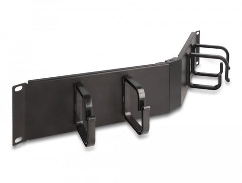 Delock 19 Panel Organiser Cables With 4 Stand 2 He Angular Black — image 1