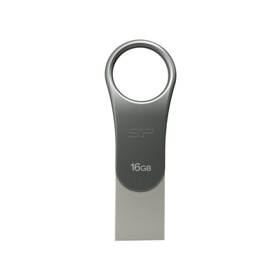 USB Flash Drive 16GB Silicone Power USB 3.0 C80 Silver Type-c Ready — image 1